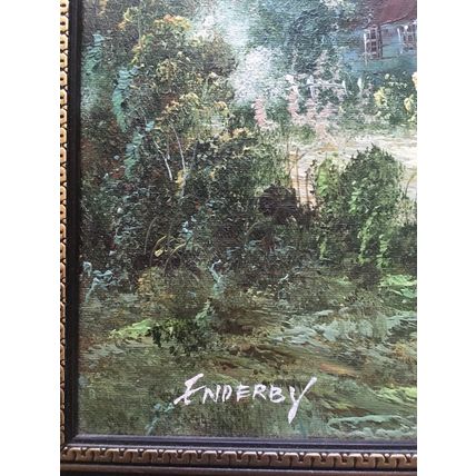 Large Original Oil Painting On Board Framed Signed By ENDERBY