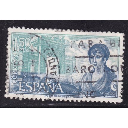 Spain 1968 Agostina de Aragon 1.50pta Fine Used SG 1923 VGC