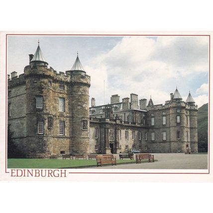 Edinburgh Holyrood House Postcard posted creased
