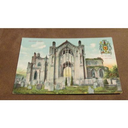 Early Postcard - Melrose Abbey - Scottish Borders