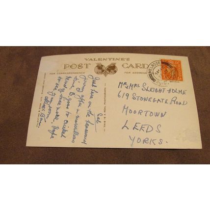 1950 real photo Postcard - Melrose Abbey from South East - Scottish Borders