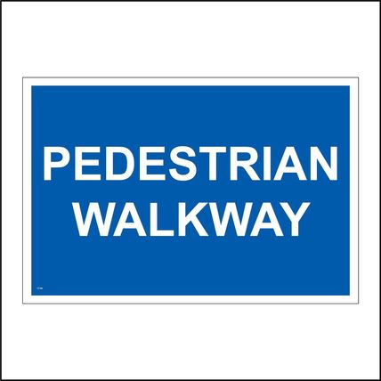 Pedestrian Walkway Signs Parking Plant Machinery Vehicles Winter Caution GBL108