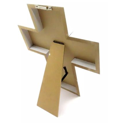 Mother Sentimental Verse Plaque Cross Shaped with Stand & Hanger 27.5 CM Gift