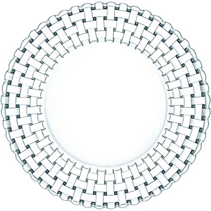 Nachtmann Bossa Nova Set of 2 Dinner Plates-10.5"-Crystal-NEW-SEALED-FAST SHIP