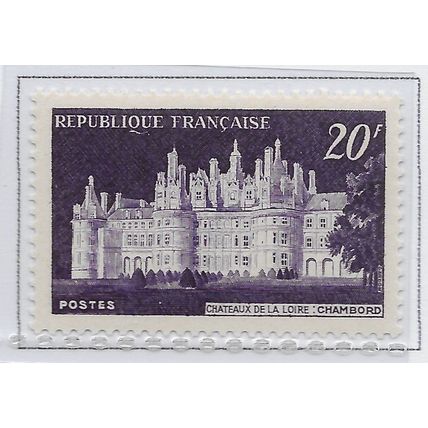 FRANCE 1952 MINT UNMOUNTED MNH CHAMBORD CHATEAU TOURISM