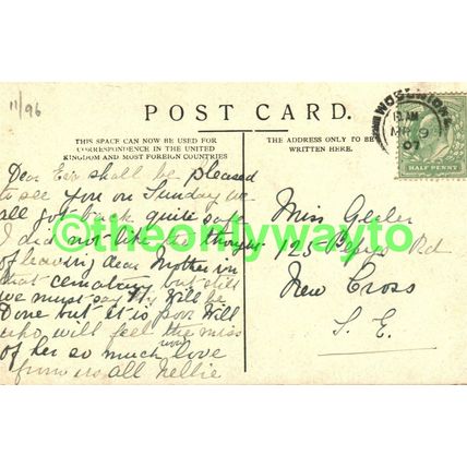 Goring, Boating on River, Oxon, Rare Postcard 1907