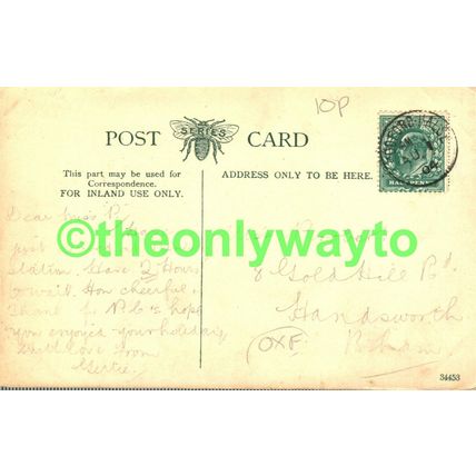 Interior, St Marys Church, Banbury, Oxon, Rare Postcard 1904
