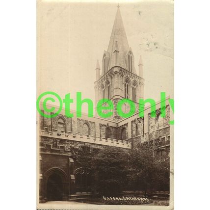 Oxford Cathedral, Oxon, Rare J W & Co RP Postcard 1907