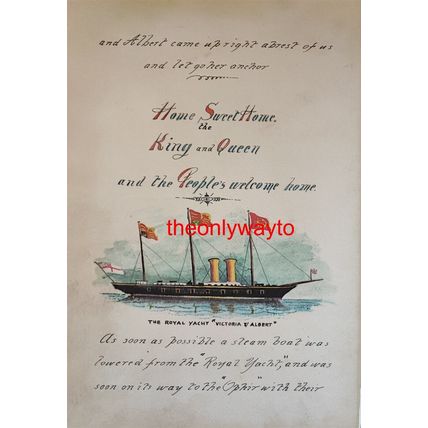 Royal Yacht, Victoria & Albert, 1901, Book Illustration (Print), 1980