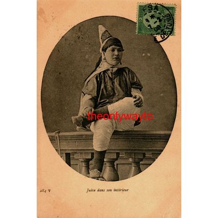 Juive Dans Son Interior (Tunisian Jew At Home), Tunisia, Postcard, 1908?