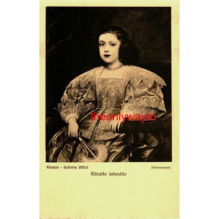 Ritratto Infantile, Uffizi, Firenze, Italy, Postcard