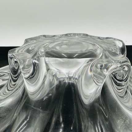 Severes Crystal Centerpiece France 14.5in Wide Large Vintage Fruitbowl Serveware