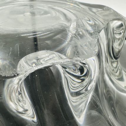 Severes Crystal Centerpiece France 14.5in Wide Large Vintage Fruitbowl Serveware