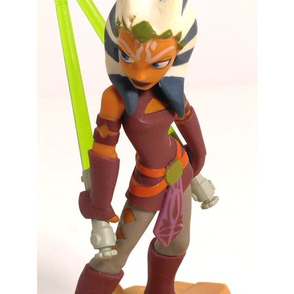 Star Wars Disney Infinity Ahsoka Tano 3.0 Figure & Mickey 1.0 Power Disc Lot