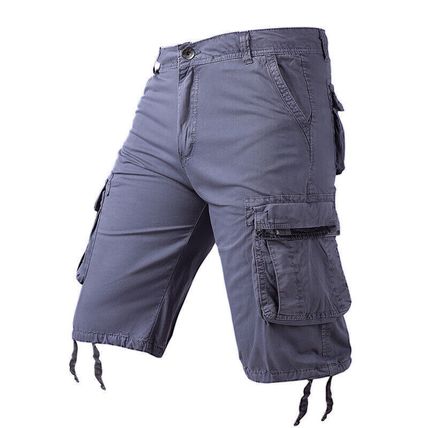 Mens Cargo Combat Shorts Summer Chino Casual Army Work Knee Length Pants