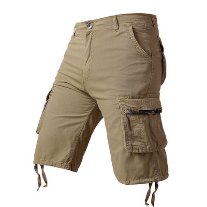 Mens Cargo Combat Shorts Summer Chino Casual Army Work Knee Length Pants