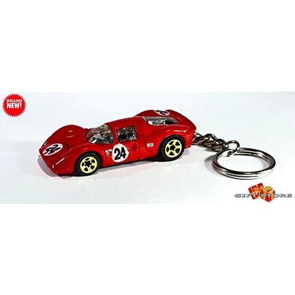 KEYCHAIN RED FERRARI 330 P4 BERLINETTA PININFARINA CUSTOM Ltd GREAT GIFT