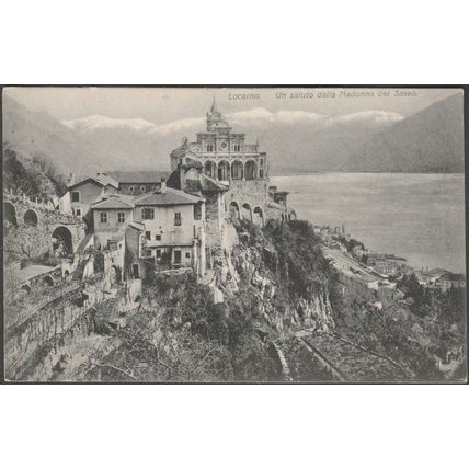 Un Saluto dalla Madonna del Sasso, Locarno, c.1910s - Marlotti Cartolina