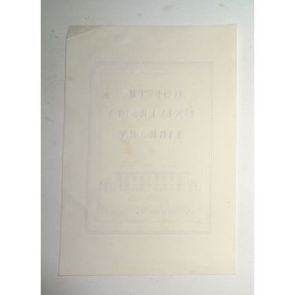 Hofstra University Library Bookplate - Gift of Dr. Matthew N. Chappell