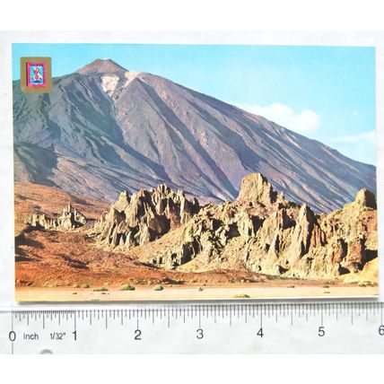 old postcard Santa Cruz, Tenerife - Valley & Telde Peak