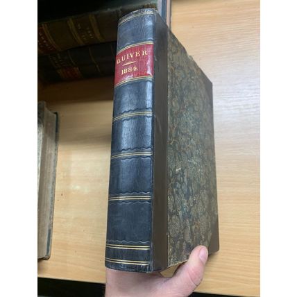 RARE* 1884 "THE QUIVER MAGAZINE" VOL 19 BOUND ISSUES 1.5kg ANTIQUE BOOK (P8)