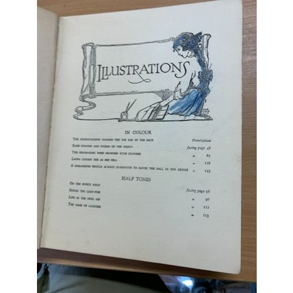 c1930 "COLLINS' SCHOOLGIRLS' ANNUAL" ILLUSTRATED LARGE HARDBACK BOOK (P5)