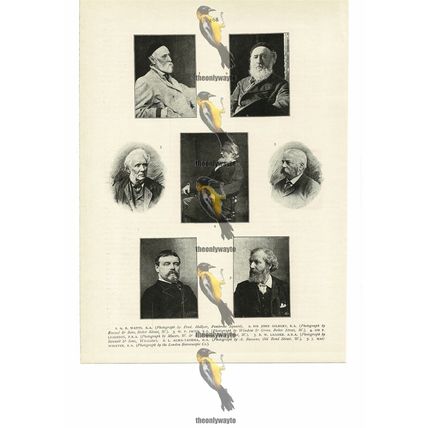 Celebrated Artists (1), Victorian Book Illustration (Print), 1894