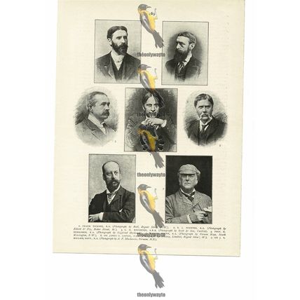 Celebrated Artists (2), Victorian Book Illustration (Print), 1894