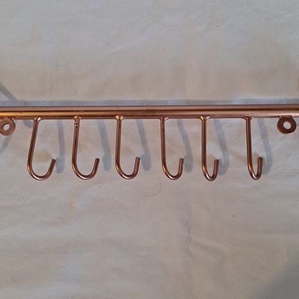Brass ARROW WALL HOOK 6 Hook Metal Coat Towel Key Door Hanger