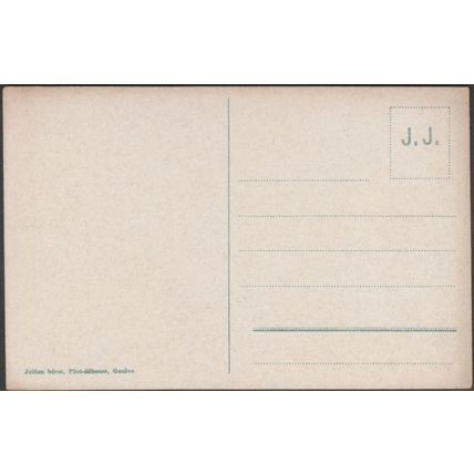 Pont et Quai du Mont-Blanc, Genève, c.1910s - Jullien Frères CPA