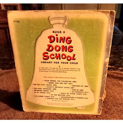 Ding Dong School Book The Robin Family By Miss Frances 1954 Great Shape