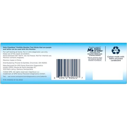 Clearblue Fertility Monitor, 1 Touch-Screen Monitor, 1 Ct