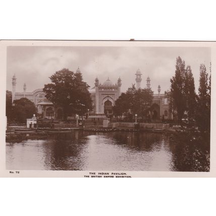 EC506 1924 BRITISH EMPIRE EXHIBITION -THE INDIAN PAVILION. R/P POSTCARD