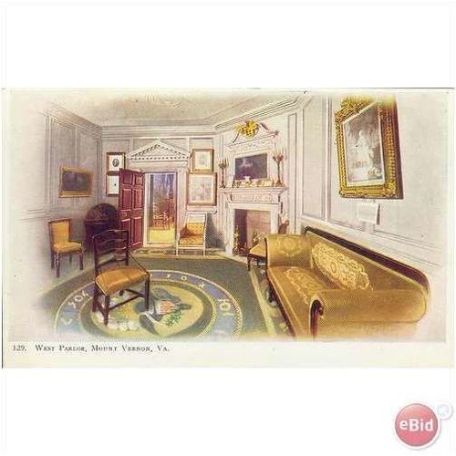 Pre-1907 West Parlor, Mount Vernon, Virginia