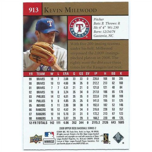 2009 Upper Deck - #913 - Kevin Millwood