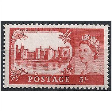 1967 SG760 5/- Red Unmounted Mint. .