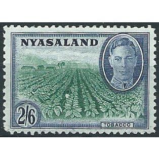 Nyasaland 1945 SG154 2/6d Emerald & Blue Mounted Mint ....