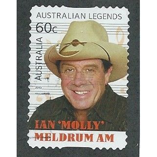 AUS 2013 60c (S/A) 'AUSTRALIAN LEGENDS-IAN MOLLY MELDRUM' FINE USED (EBID36-184)