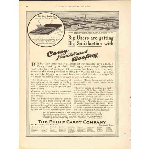 philip carey company 1912 dowagiac manufacturing co mi roof vintage ad