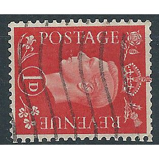 1937 SG463a 1d Scarlet Wmk Sideways Good/Fine Used .. .