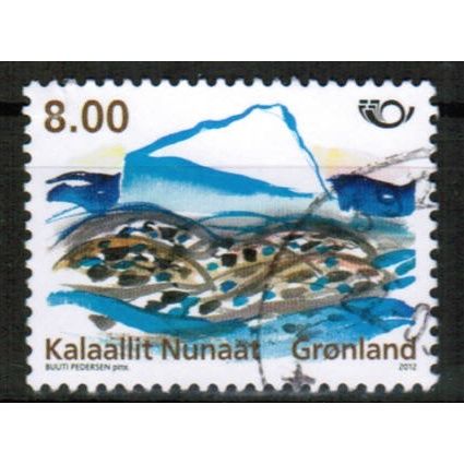 2012 Greenland Sc# 614 Marine Life used 8.00kr