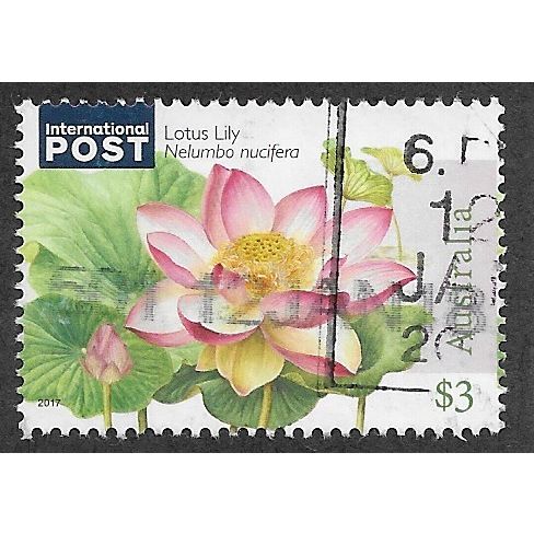 AUS 2017 $3.00 'WATER LILLIES' FINE USED (EBID63-806)
