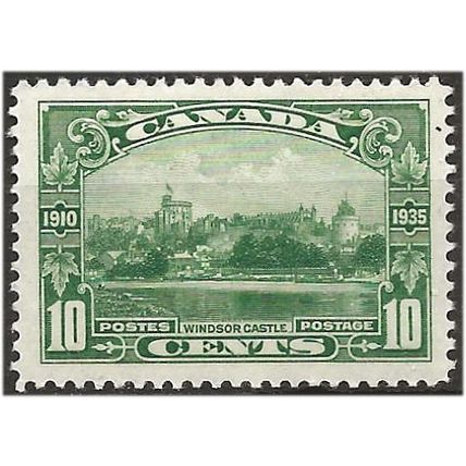 Canada 1935 SG339 10c Green Silver Jubilee Mounted Mint . .. .