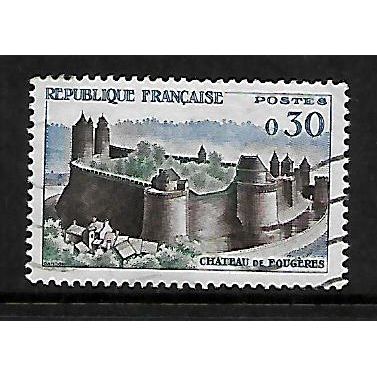 FRANCE 1960 30c FOUGERES CHATEAU SG 1462 FINE USED