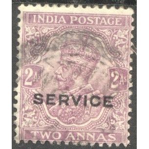 India 1912 - SG O84 KGV 2a mauve (Service) - used 16