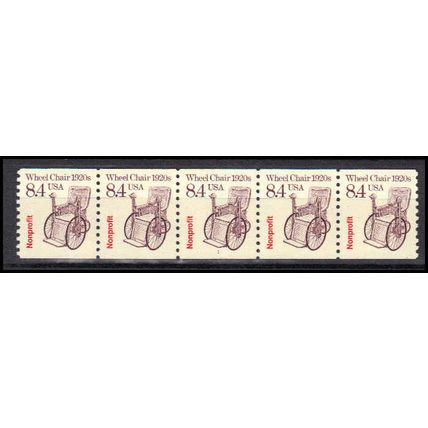 2256 8.4c Wheel Chair Very Fine MNH Dry Gum PNC 1/5 X3007