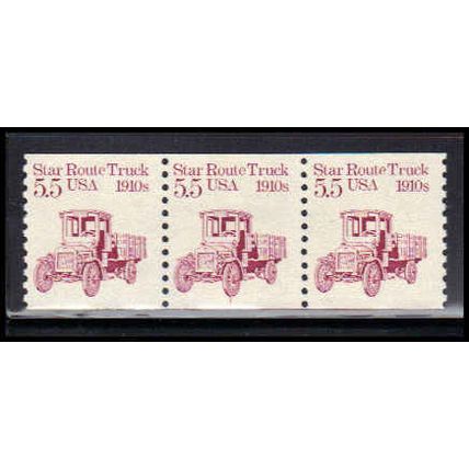 2125 5.5c Star Route Truck Fine MNH Dry Gum PNC 1/3 PA2577