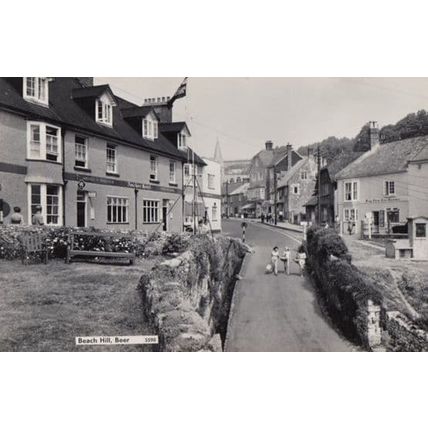 Beach Hill Beer Tea Rooms Anchor Pub Vinage Postcard
