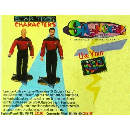 Star Trek - 1997 9" Doll- Captain Jean Luc Picard (Ltd Edtn 6k Numbered)