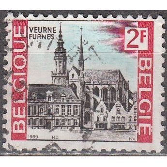 Belgique 1969 Michel 1560 O Cote (2008) 0.15 € Tourisme Furnes Cachet rond